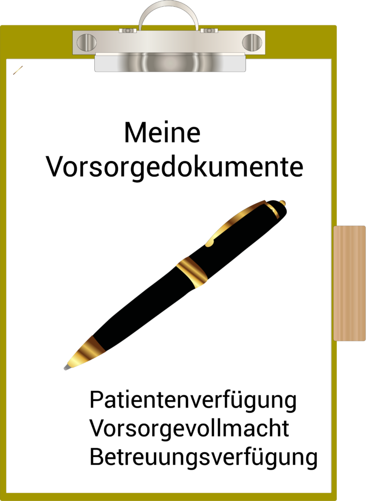 #Vorsorgedokumente #Patientenverfügung #Vorsorgevollmacht #Betreuungsverfügung